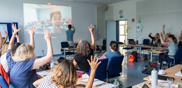 Klassenzimmer, digitales Lernen