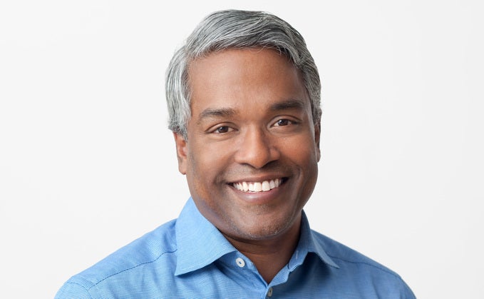 Thomas Kurian auf einer Tech-Konferenz von Goldman Sachs, auf der auch CRN anwesend war.